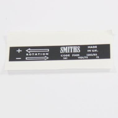 LABEL, SMITHS, HEATER MOTOR | Webshop Anglo Parts