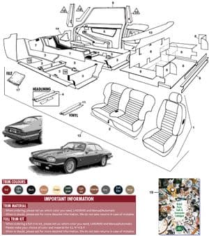 Seats & components - Jaguar XJS - Jaguar-Daimler 予備部品 - Interior facelift