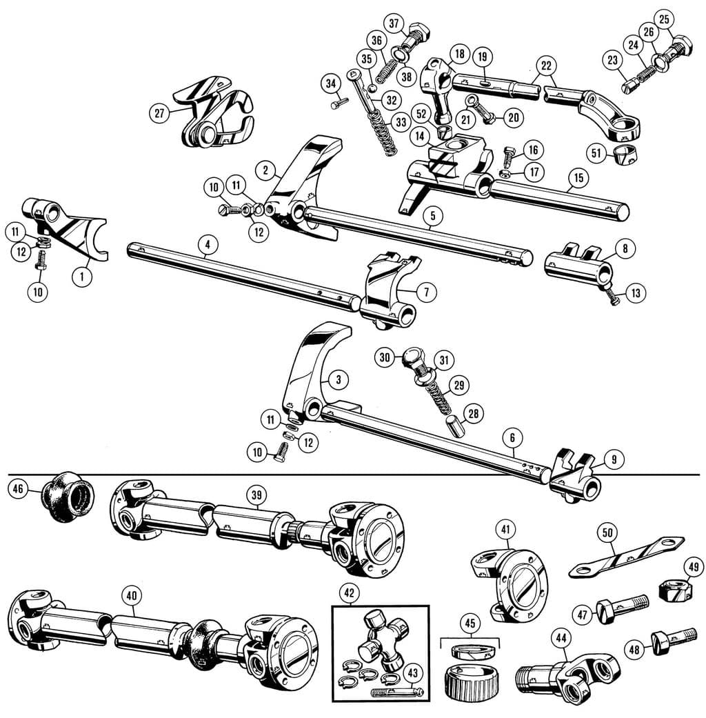 MGC 1967-1969 - Driveshafts, propellor shaft - Propellor shaft - 1