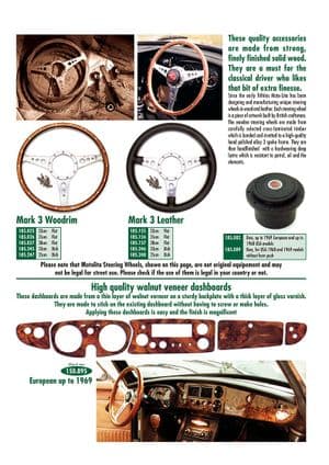 Deska rozdzielcza & komponenty - MGC 1967-1969 - MG części zamienne - Steering wheels