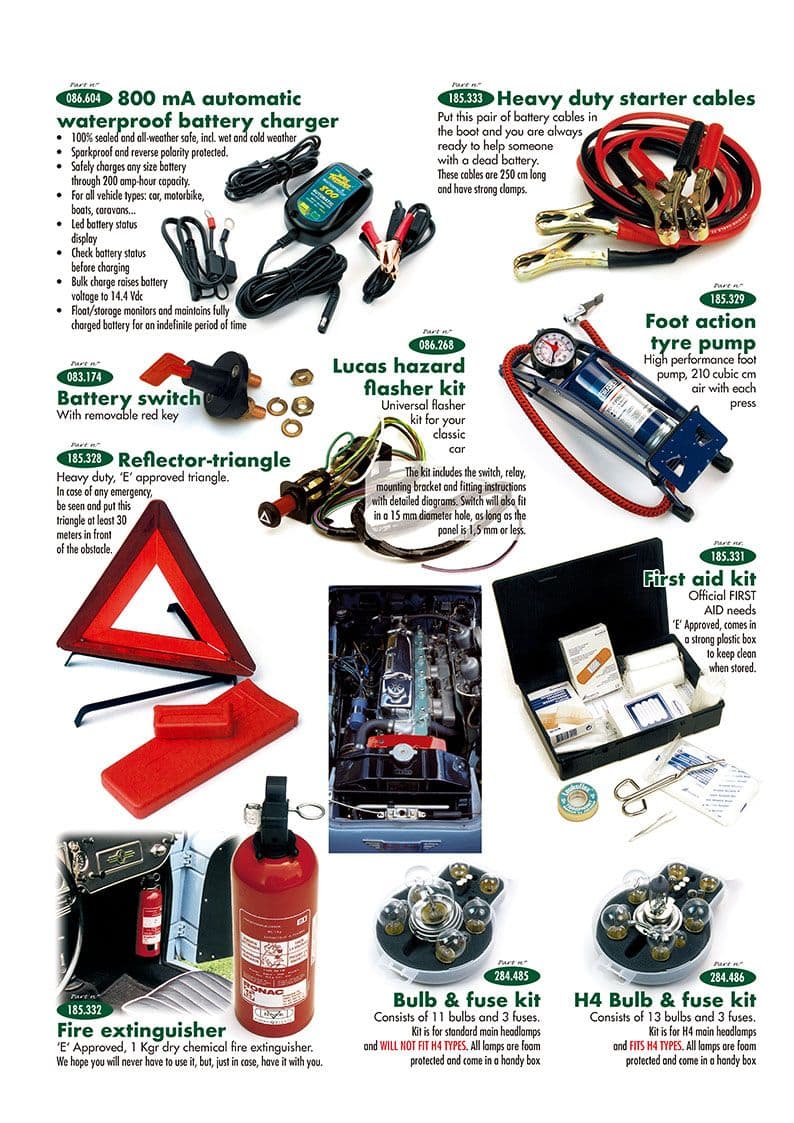 Practical accessories - Safety parts - Maintenance & storage - MGC 1967-1969 - Practical accessories - 1
