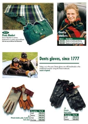 Chapeaux & gants - Austin Healey 100-4/6 & 3000 1953-1968 - Austin-Healey pièces détachées - Drivers accessories 2