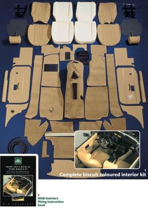 Carpets & insulation - MGB 1962-1980 - MG 予備部品 - Trim kit