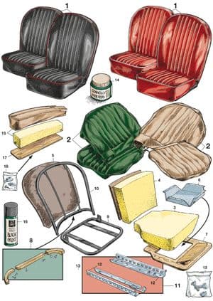 Seats roadster | Webshop Anglo Parts