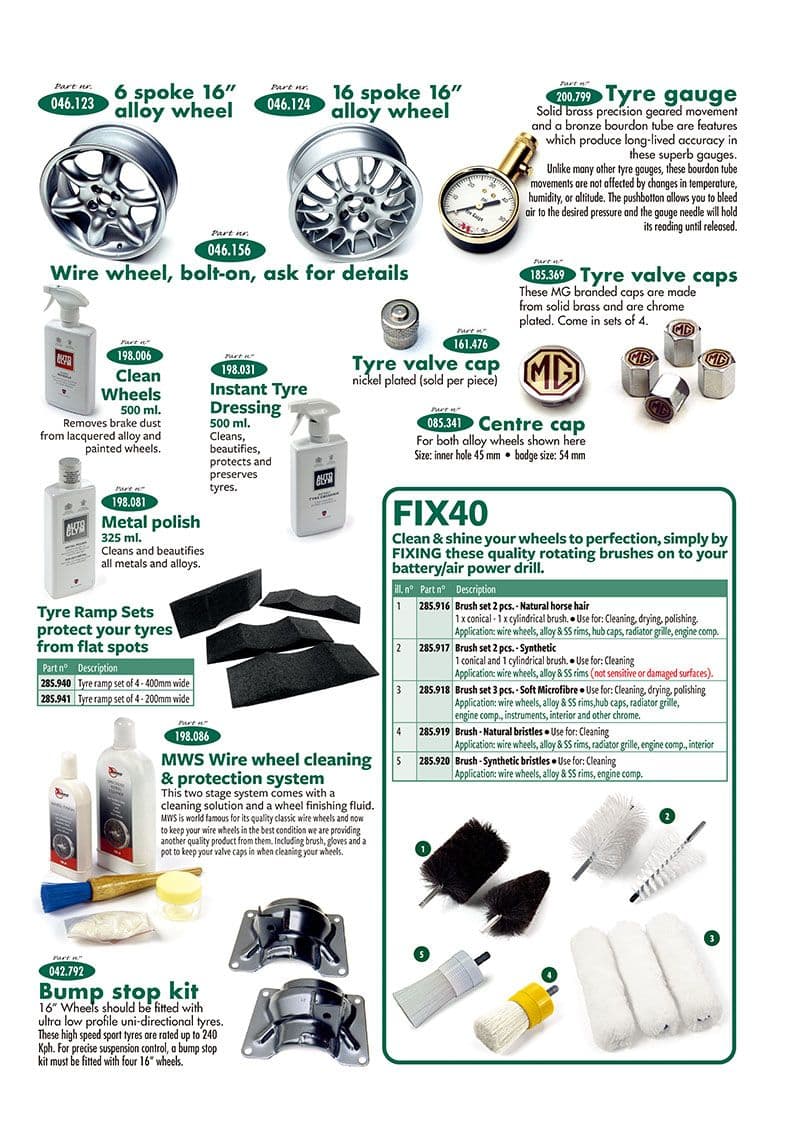 Wheels & accessories - Body care - Maintenance & storage - MGF-TF 1996-2005 - Wheels & accessories - 1