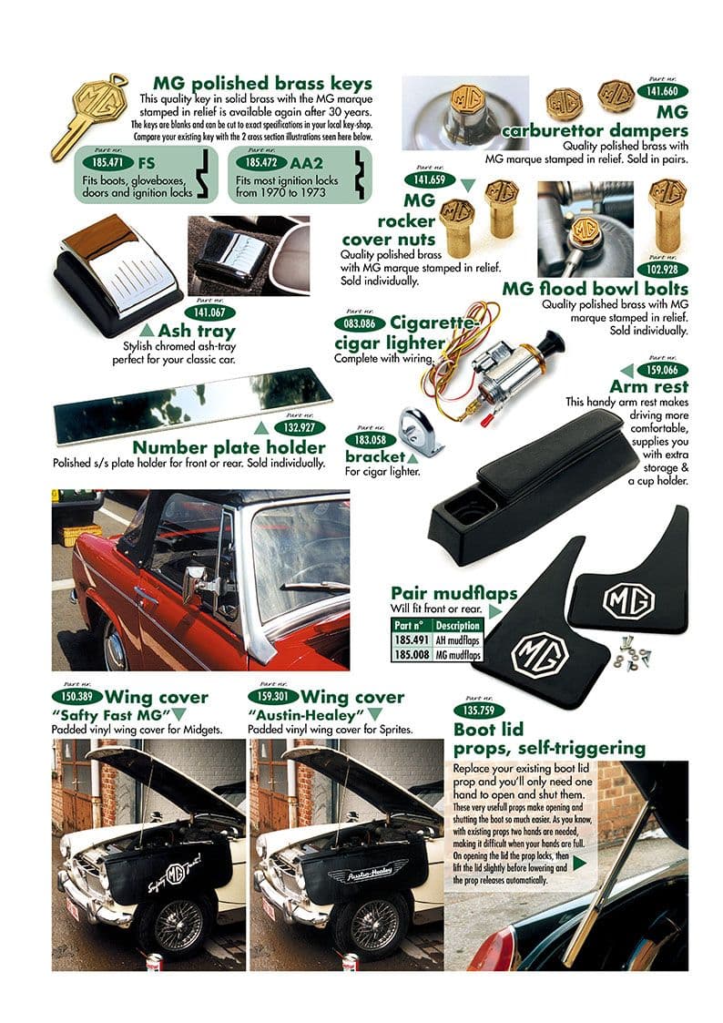 Finishing parts - Interior styling - Accesories & tuning - MG Midget 1964-80 - Finishing parts - 1