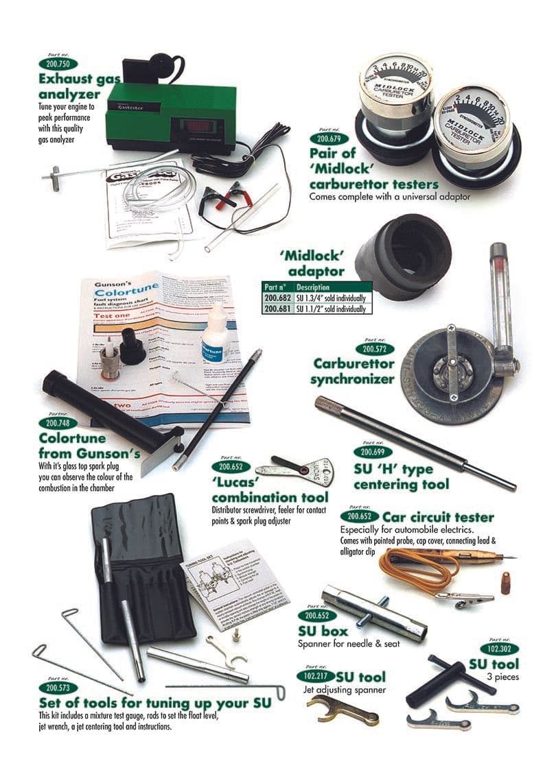 Carburettor Tools - Accessories - Books & Driver accessories - Triumph TR2-3-3A-4-4A 1953-1967 - Carburettor Tools - 1