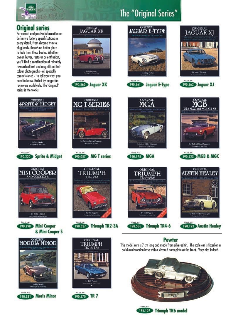 The Original Series - Libri - Libri e Accessori - Triumph TR5-250-6 1967-'76 - The Original Series - 1