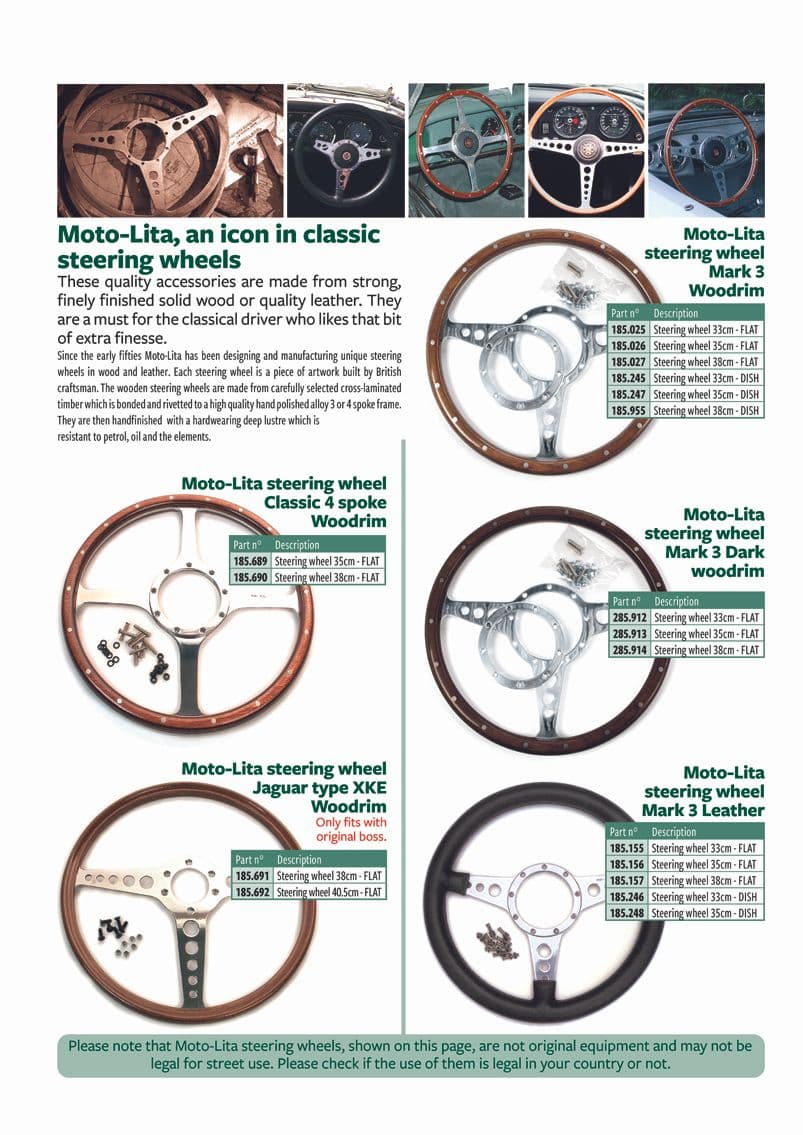 Steering wheels - Volanti - Auto ruote, sospensioni e Sterzo - Austin-Healey Sprite 1964-80 - Steering wheels - 1