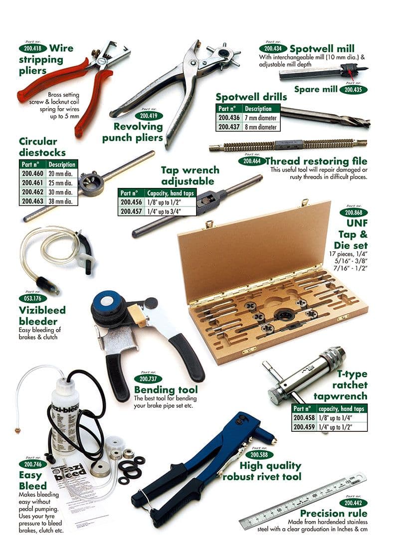 Tools 2 - Korjaus & työkalut - Huolto & säilytys - MG Midget 1964-80 - Tools 2 - 1