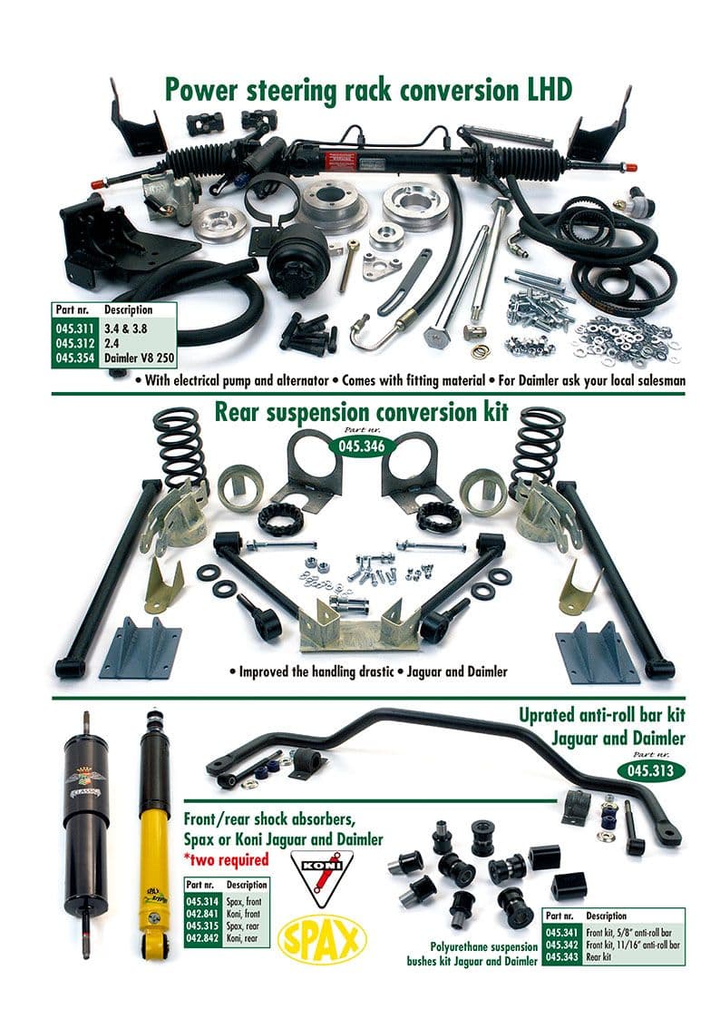 Steering & suspension upgrade - Suspension upgrade - Accesories & tuning - Jaguar MKII, 240-340 / Daimler V8 1959-'69 - Steering & suspension upgrade - 1
