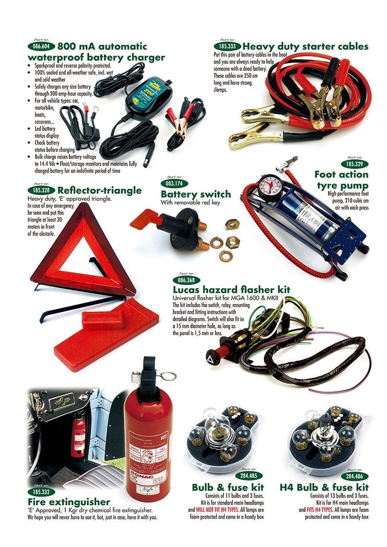 Car accessories - Batterie, Caricabatterie e Staccabatterie - Accessori e Tuning - MGA 1955-1962 - Car accessories - 1