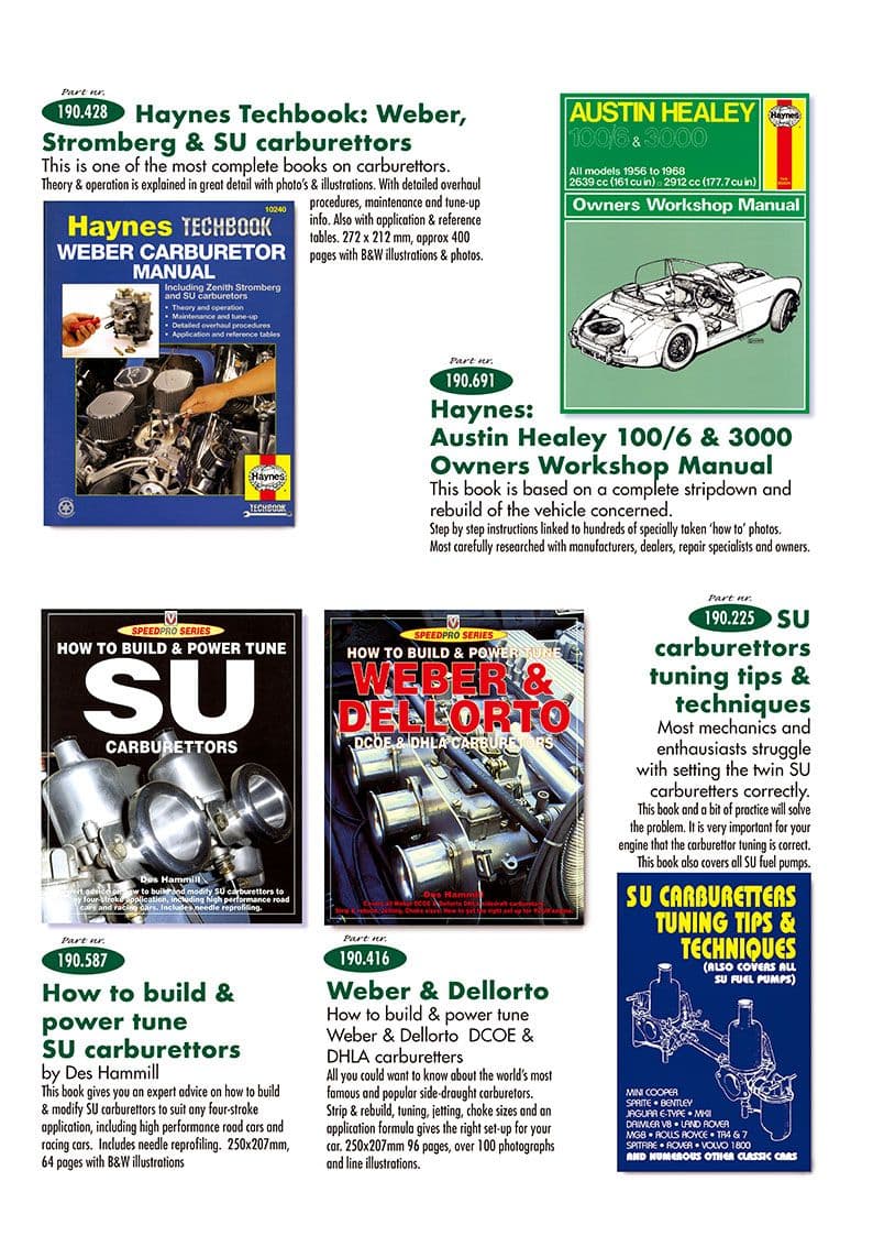 Workshop Manuals - Käyttöohjekirjat - Kirjallisuus & ajotarvikkeet - Austin Healey 100-4/6 & 3000 1953-1968 - Workshop Manuals - 1
