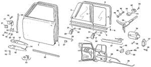 Sisustan kiinnikkeet & tarvikkeet - Mini 1969-2000 - Mini varaosat - Doors, sliding windows