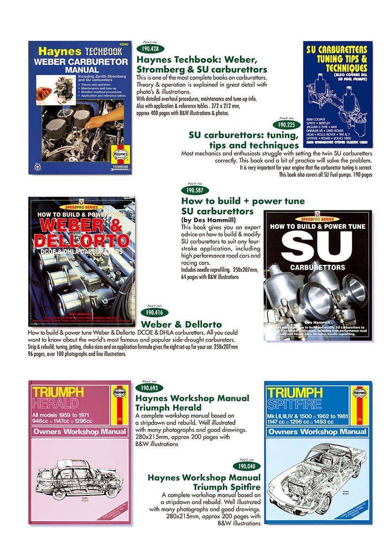 Manuals - Manuals - Books & Driver accessories - Triumph Spitfire MKI-III, 4, 1500 1962-1980 - Manuals - 1