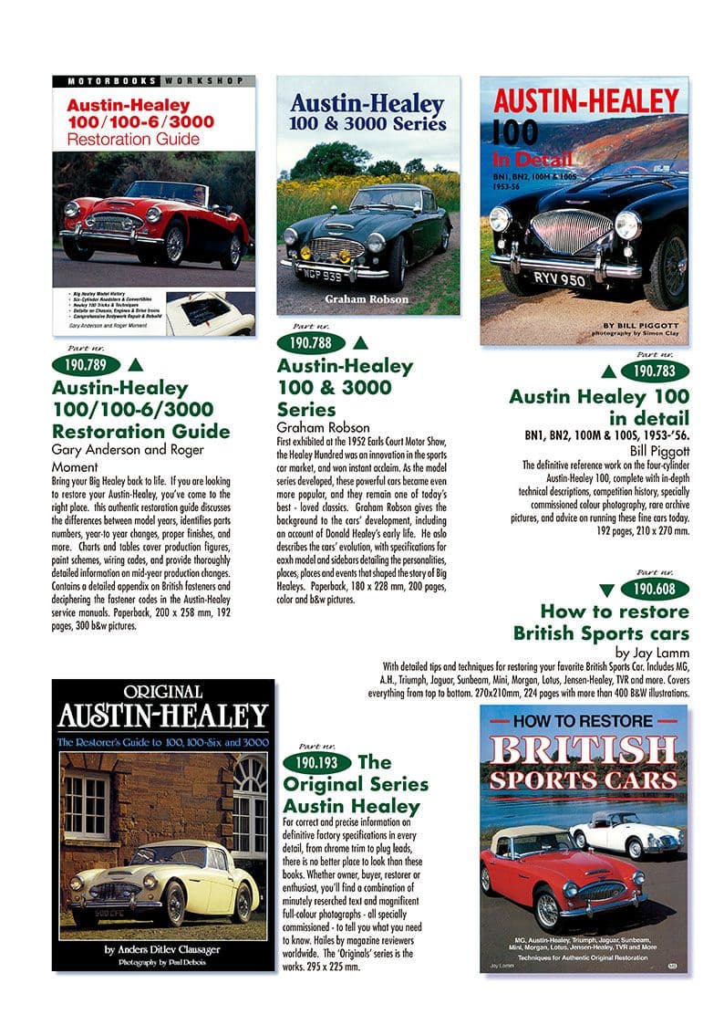 Austin Healey 100-4/6 & 3000 1953-1968 - Books - 1