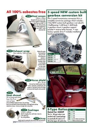Conversion boite 5 vitesses - Jaguar XJ6-12 / Daimler Sovereign, D6 1968-'92 - Jaguar-Daimler pièces détachées - 5-speed conversion