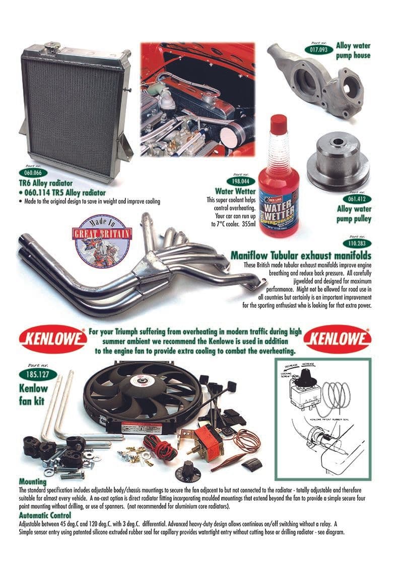 Engine & power tuning 3 - Cooling upgrade - Accesories & tuning - Triumph TR5-250-6 1967-'76 - Engine & power tuning 3 - 1