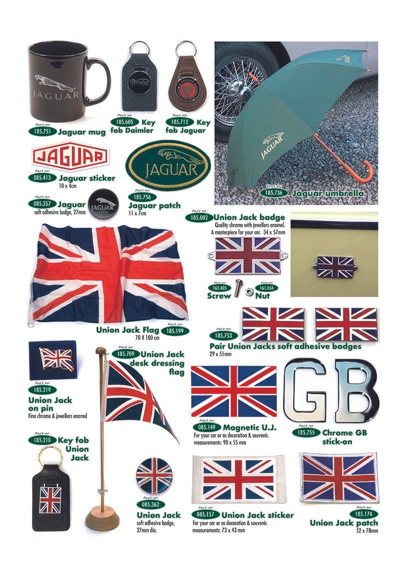 Keyfobs, decals, emblems - Stickers & enamel plates - Books & Driver accessories - Jaguar XJ6-12 / Daimler Sovereign, D6 1968-'92 - Keyfobs, decals, emblems - 1