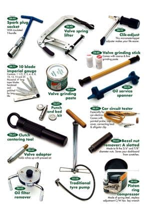 Korjaus & työkalut - Austin-Healey Sprite 1958-1964 - Austin-Healey varaosat - Tools 1