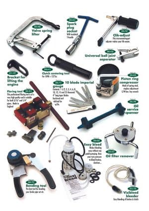 Korjaus & työkalut - Morris Minor 1956-1971 - Morris Minor varaosat - Tools 1