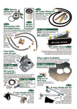Oil filters & cooling - Austin-Healey Sprite 1958-1964 - Austin-Healey spare parts - Engine improvements