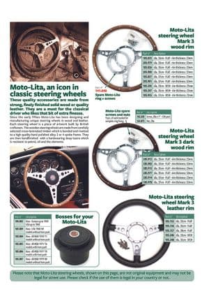 Interior styling - MGC 1967-1969 - MG spare parts - Steering wheels