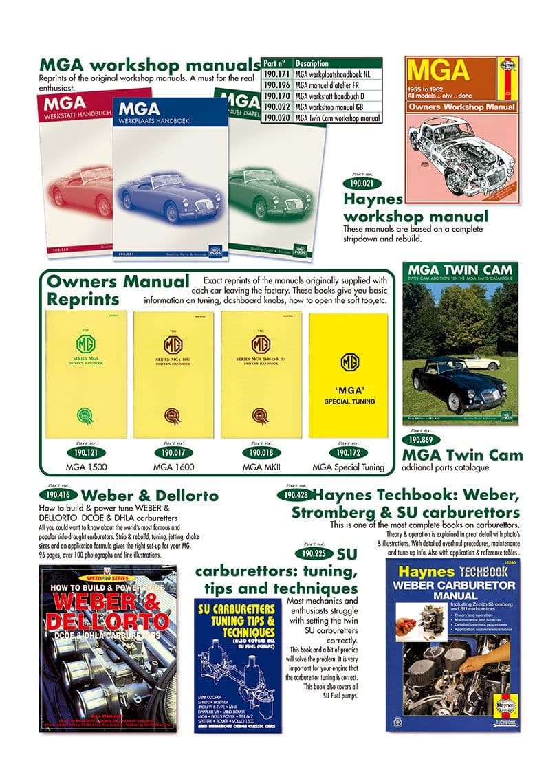 Manuals - Manuals - Books & Driver accessories - MGA 1955-1962 - Manuals - 1