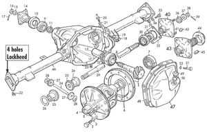 Lockheed rear axle | Webshop Anglo Parts