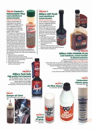 Lubricants - MGB 1962-1980 - MG spare parts - Fuel additives