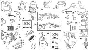 Sytytysjärjestelmä - Morris Minor 1956-1971 - Morris Minor varaosat - Ignition system