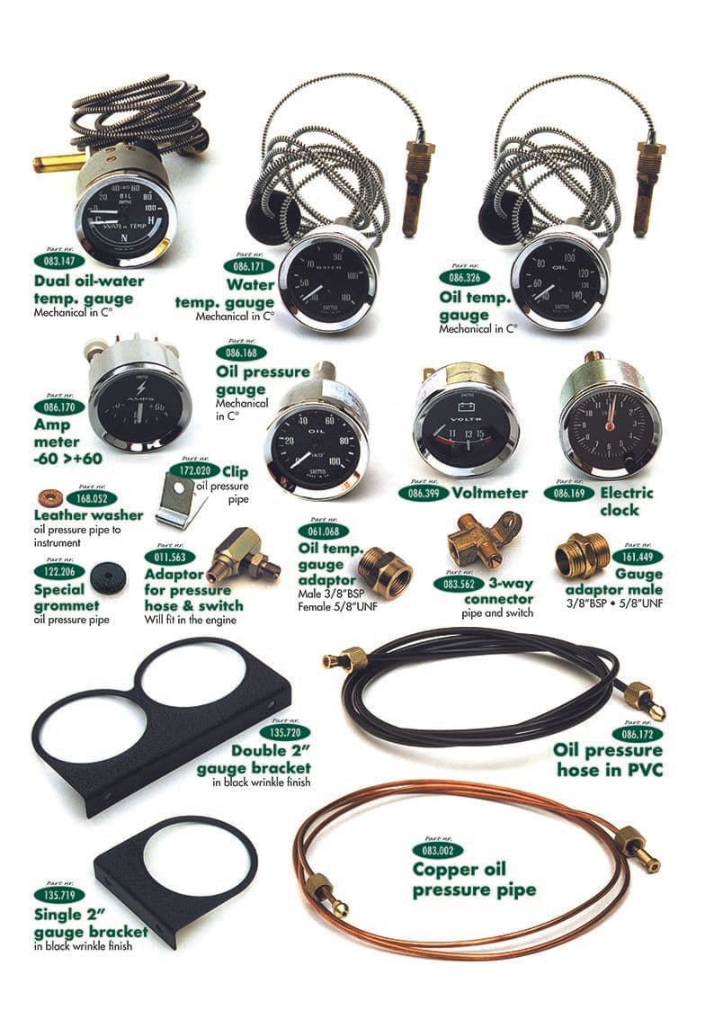 Instruments - Dashboard & components - Electrical - Triumph TR2-3-3A-4-4A 1953-1967 - Instruments - 1