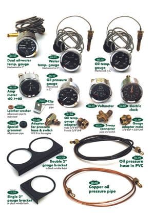 Dashboard & components - Triumph TR2-3-3A-4-4A 1953-1967 - Triumph spare parts - Instruments