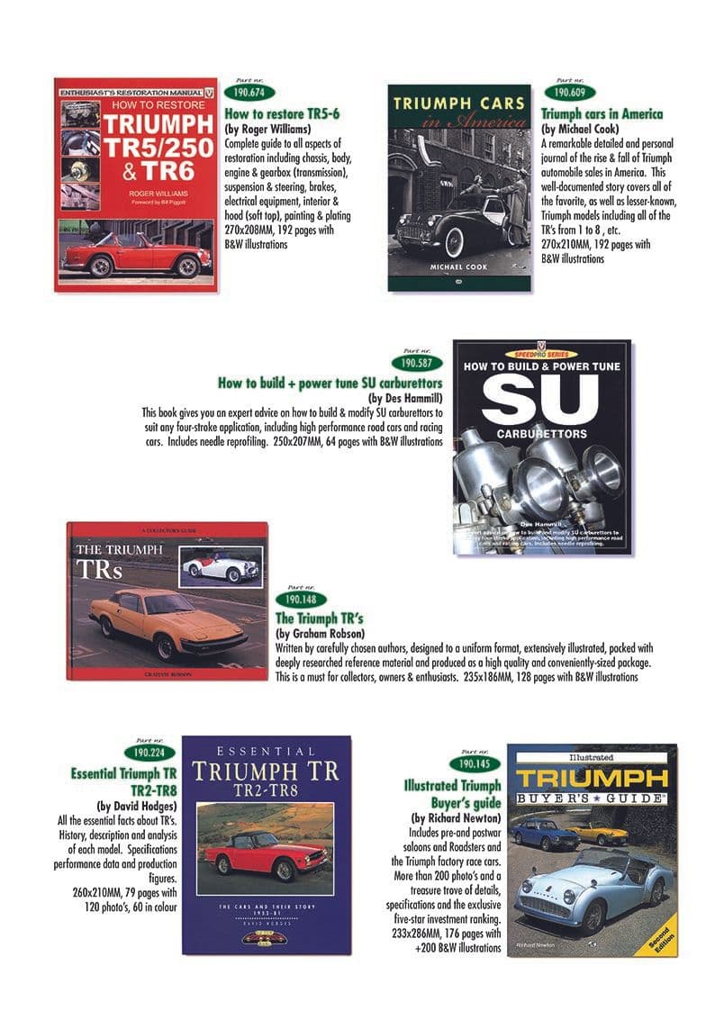 Restauration guide - Manuals - Books & Driver accessories - Triumph TR5-250-6 1967-'76 - Restauration guide - 1