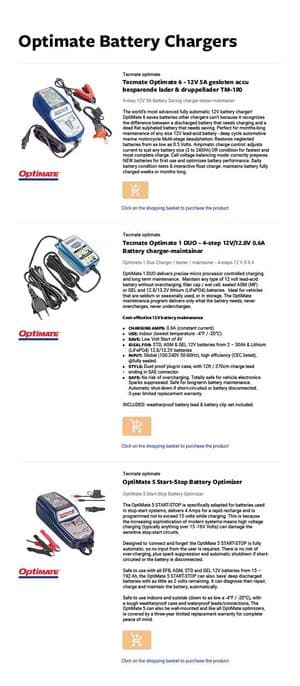Battery chargers | Webshop Anglo Parts