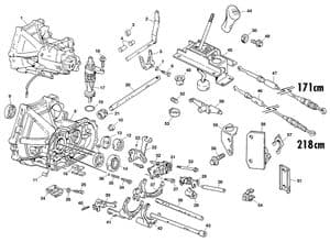 Cambi Manuali - MGF-TF 1996-2005 - MG ricambi - Transmission & gear lever
