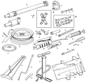 Steel wheels & fittings - Morris Minor 1956-1971 - Morris Minor spare parts - Propshaft