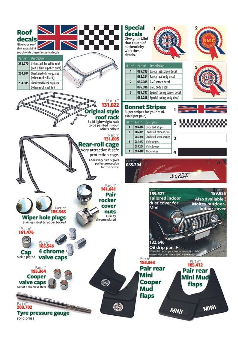 Accessories - Safety parts - Maintenance & storage - Mini 1969-2000 - Accessories - 1
