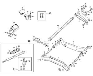 Eturipustukset & jousitus - Morris Minor 1956-1971 - Morris Minor varaosat - Front suspension part 1