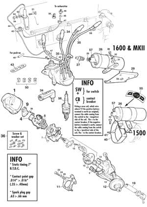 Sistema di accensione - MGA 1955-1962 - MG ricambi - Ignition