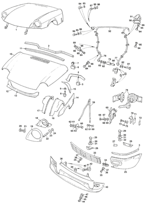 Bonnet & grill MKIV, 1500 | Webshop Anglo Parts