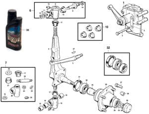 Eturipustukset & jousitus - Morris Minor 1956-1971 - Morris Minor varaosat - Front suspension part 2