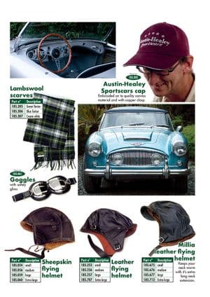 Chapeaux & gants - Austin Healey 100-4/6 & 3000 1953-1968 - Austin-Healey pièces détachées - Drivers accessories 1