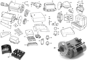 Battery, starter, dynamo & alternator - Jaguar XK120-140-150 1949-1961 - Jaguar-Daimler spare parts - Starter, dynamo, solenoid
