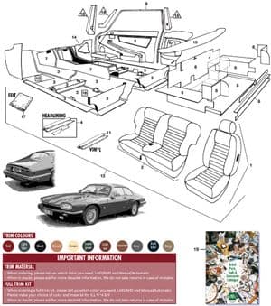 Seats & components - Jaguar XJS - Jaguar-Daimler spare parts - Interior facelift