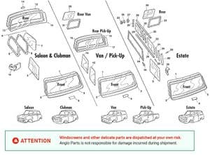 Joints de carrosserie - Mini 1969-2000 - Mini pièces détachées - Windscreen & windows