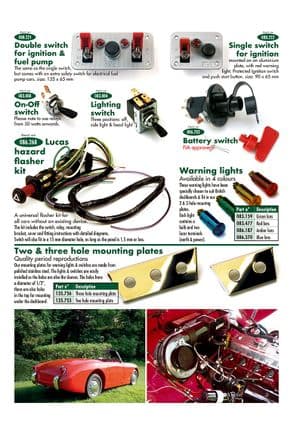 Accessories - Austin-Healey Sprite 1958-1964 - Austin-Healey spare parts - Switches